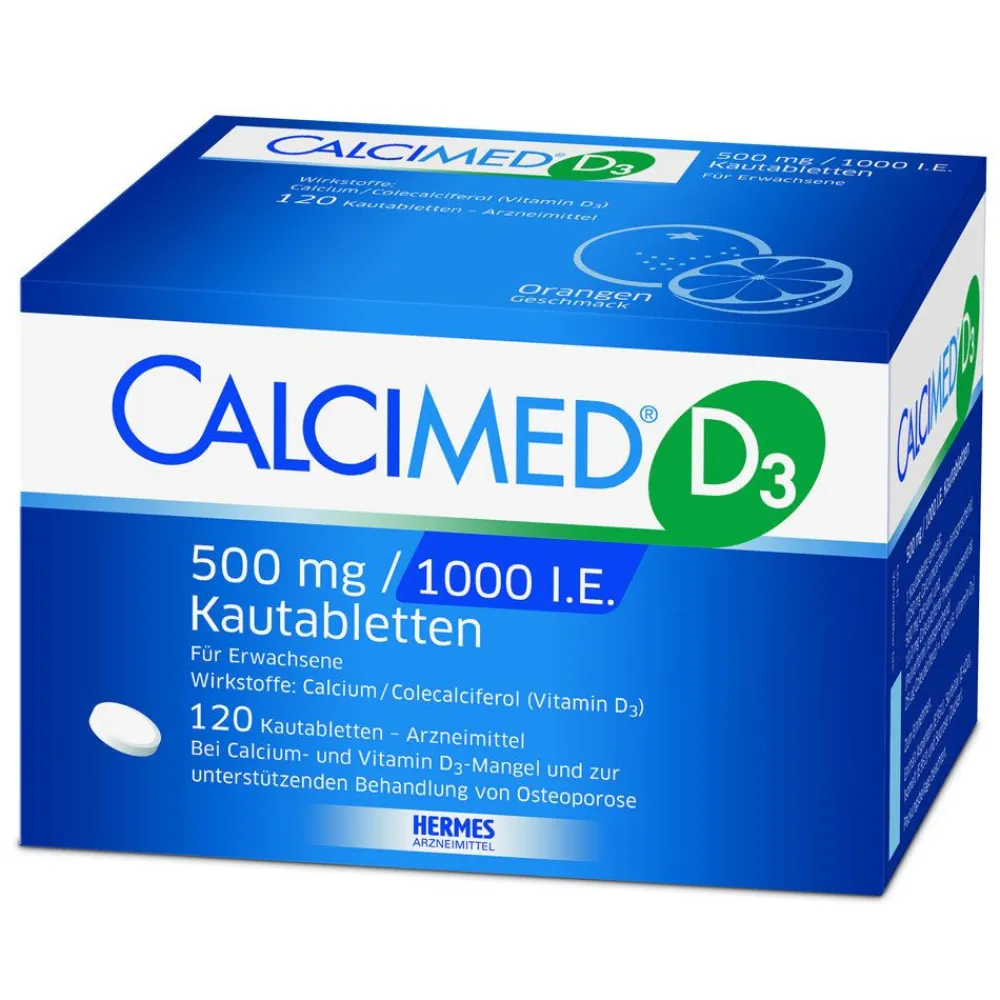 CALCIMED® D3 500mg / 1000 I.E. Kautabletten> Clearance