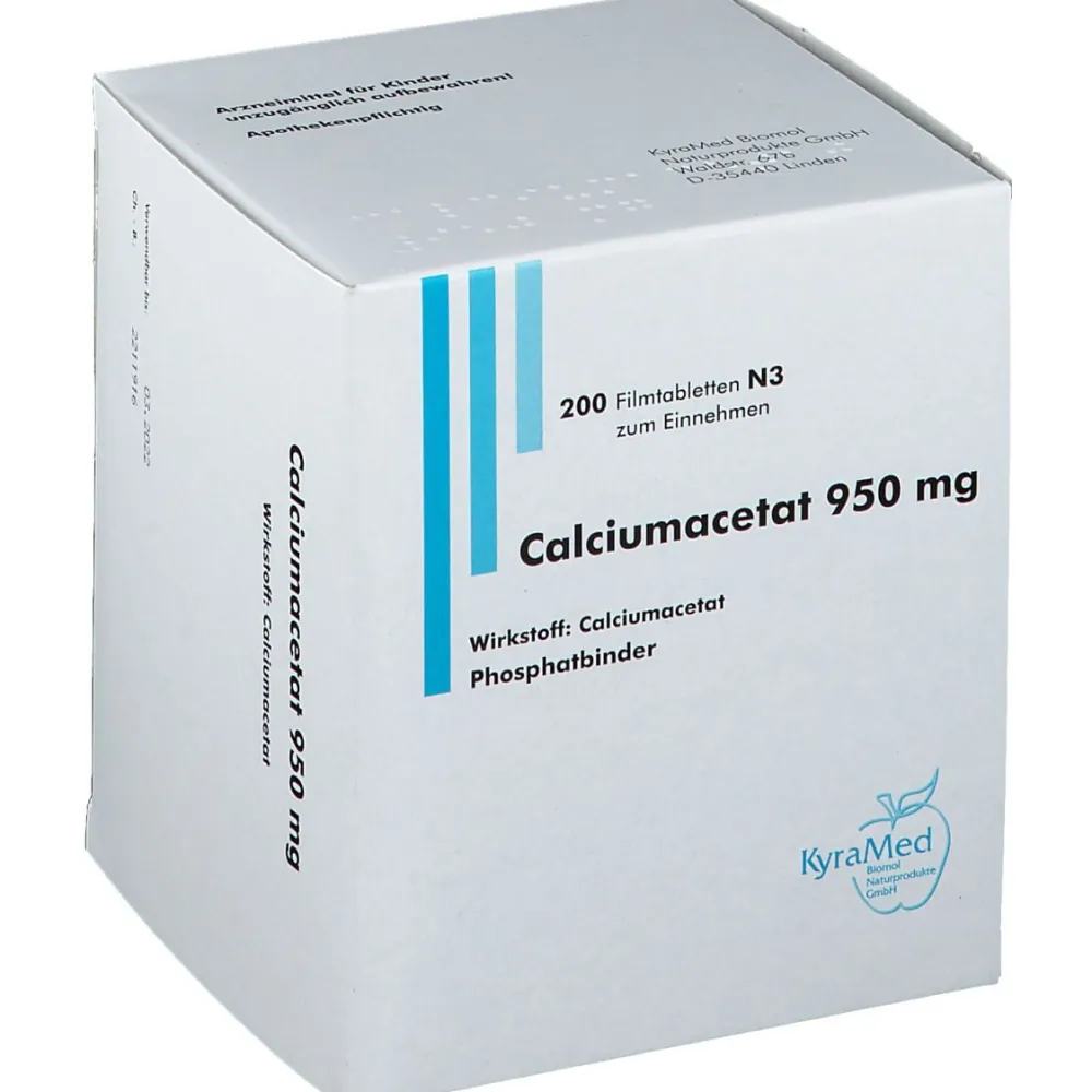 Calciumacetat 950 mg Filmtabletten| Online