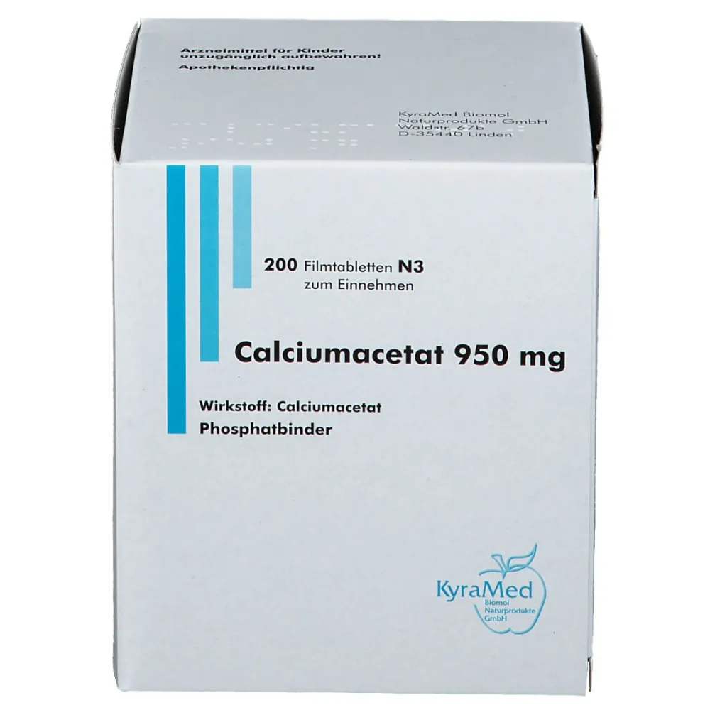 Calciumacetat 950 mg Filmtabletten| Online