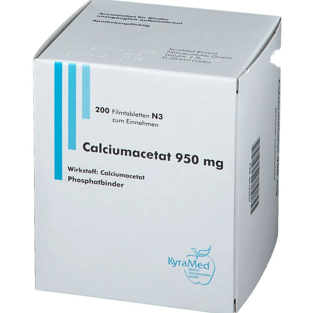 Calciumacetat 950 mg Filmtabletten| Online