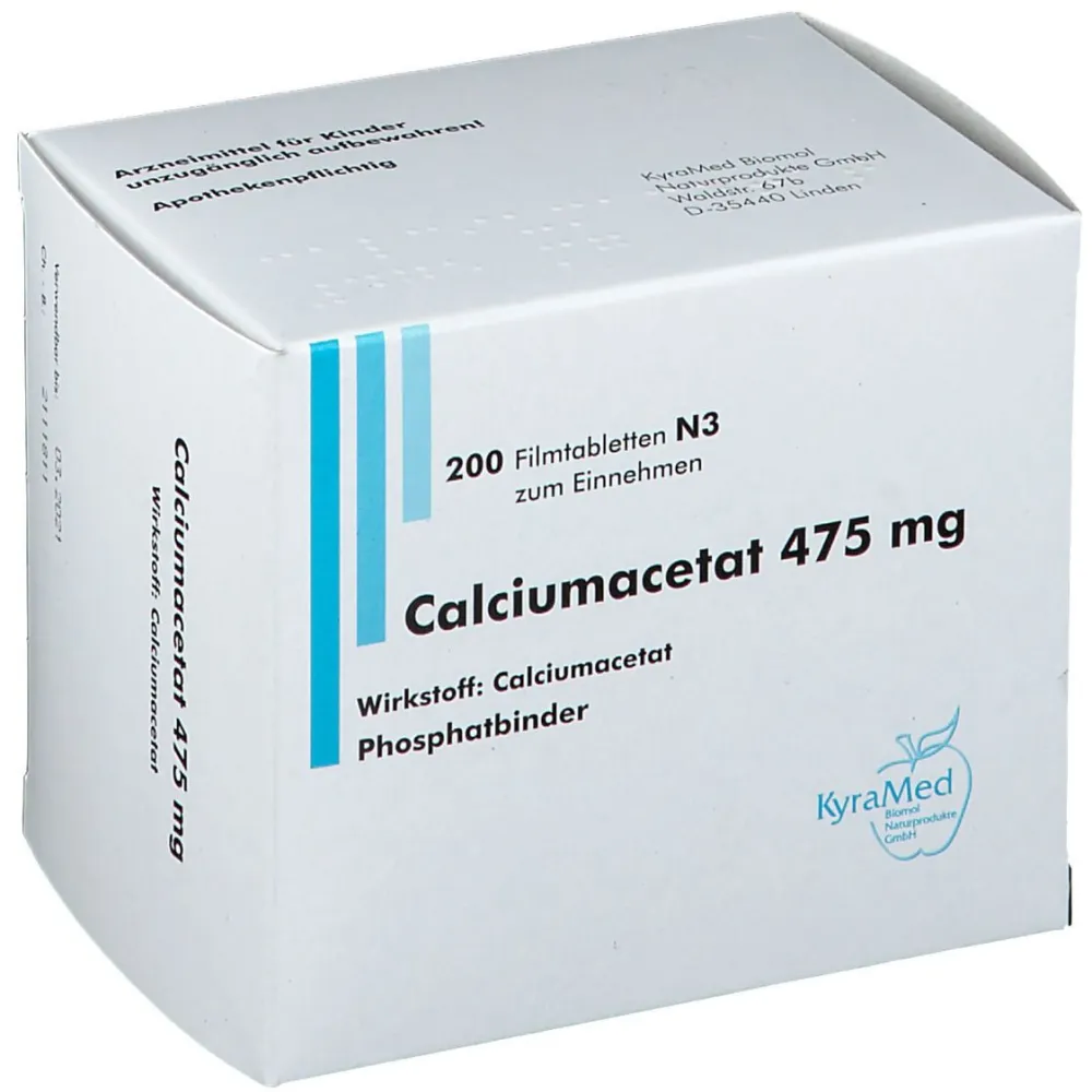 Calciumacetat 475 mg Filmtabletten> Clearance