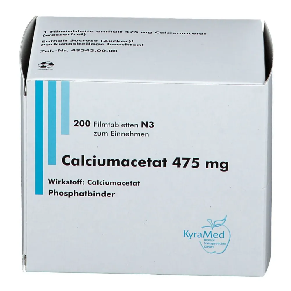 Calciumacetat 475 mg Filmtabletten> Clearance