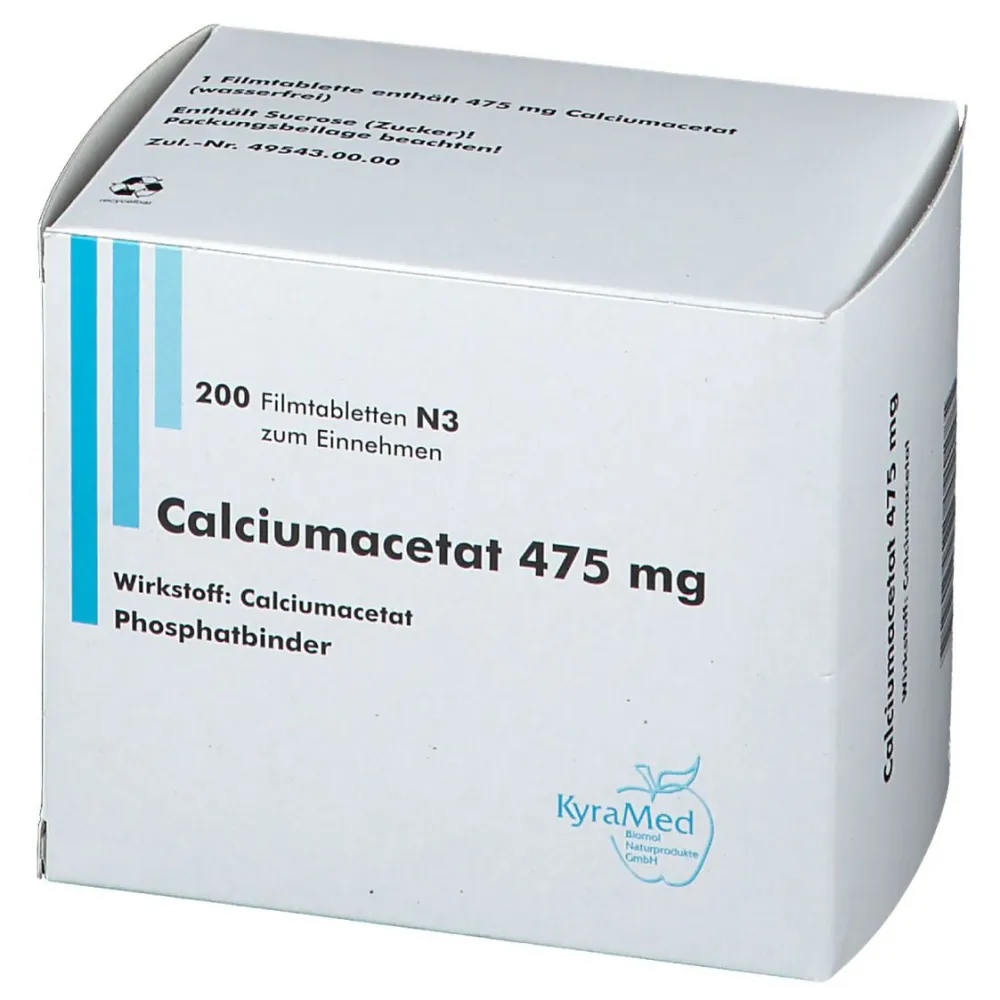 Calciumacetat 475 mg Filmtabletten> Clearance