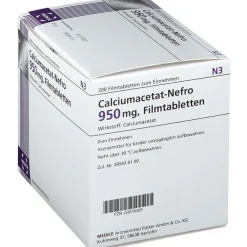 Calciumacetat-Nefro 950 mg> Clearance