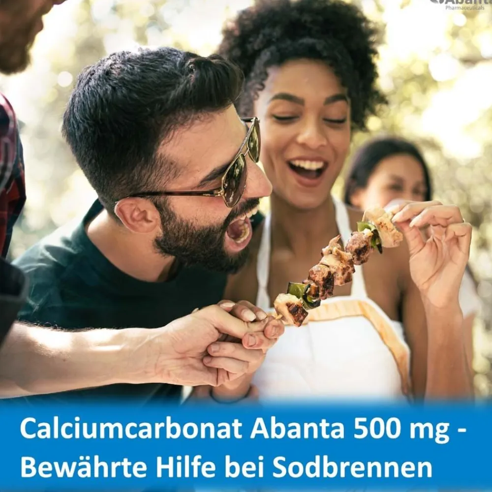 Calciumcarbonat Abanta 500 mg Kautabletten|