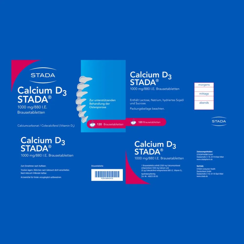Calcium D3 STADA® 1000 mg/880 I.E.| Online