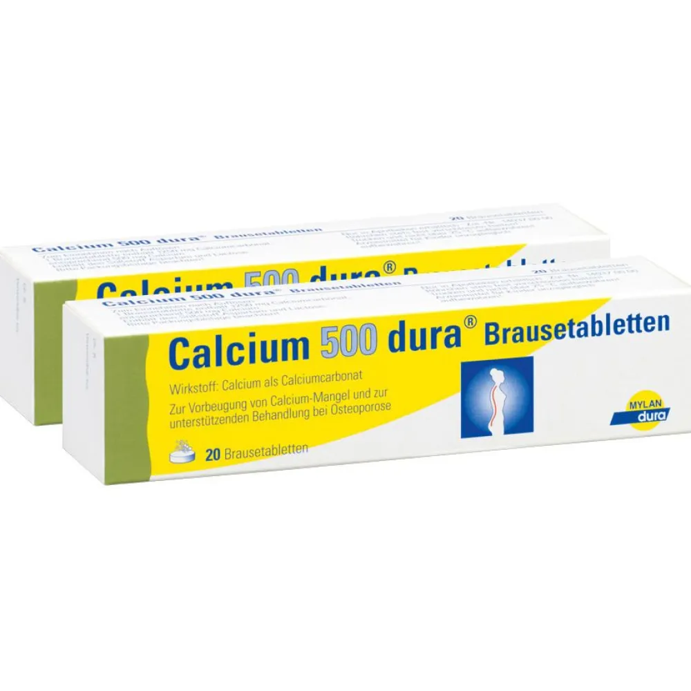 Calcium-dura® 500mg Brausetabletten| Discount