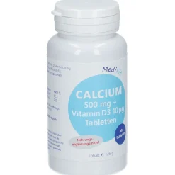 Calcium 500 mg + Vitamin D 10 µg Tabletten>MEDIFIT