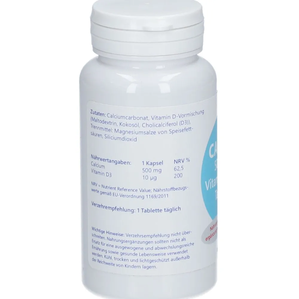 Calcium 500 mg + Vitamin D 10 µg Tabletten>MEDIFIT