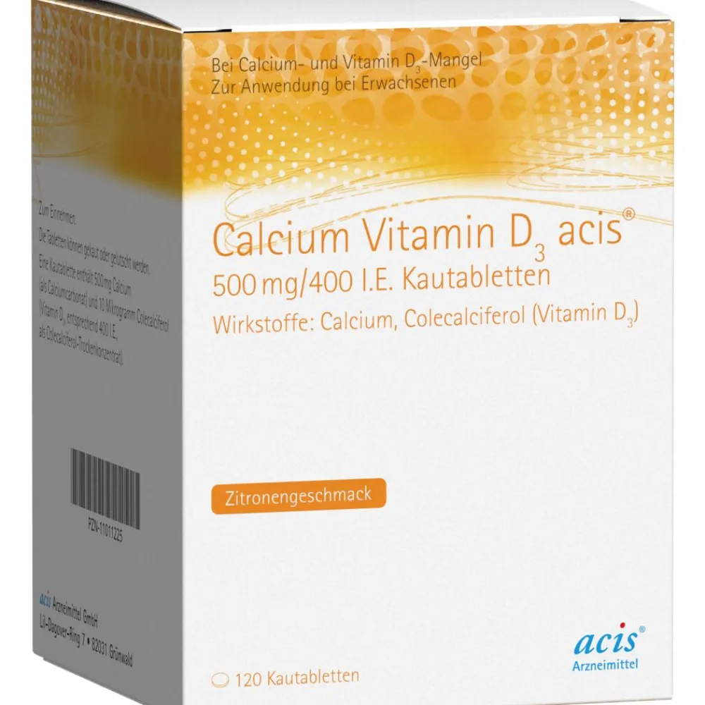 Calcium Vitamin D3 acis® 500 mg / 400 I.E.> Sale