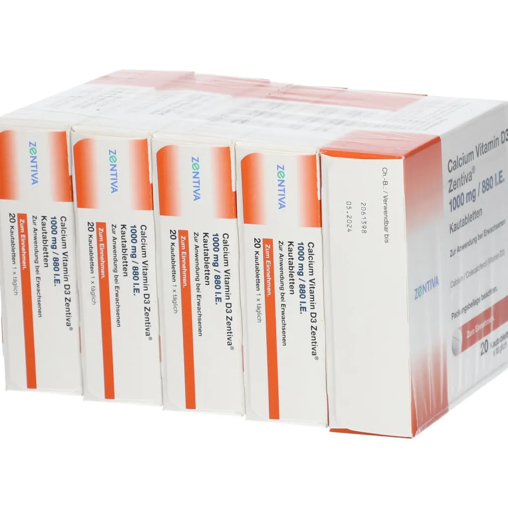 Calcium Vitamin D3 Zentiva® 1000 mg/880 I.E.| Best