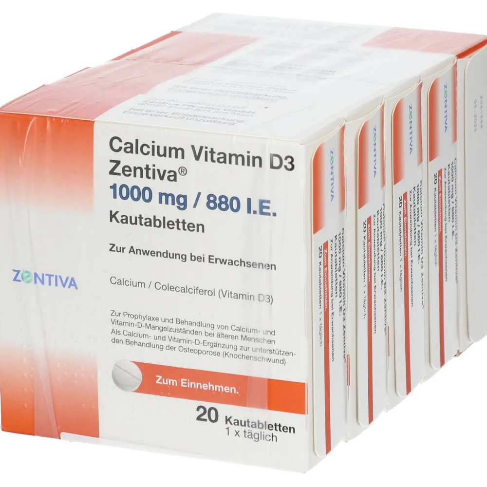 Calcium Vitamin D3 Zentiva® 1000 mg/880 I.E.| Best