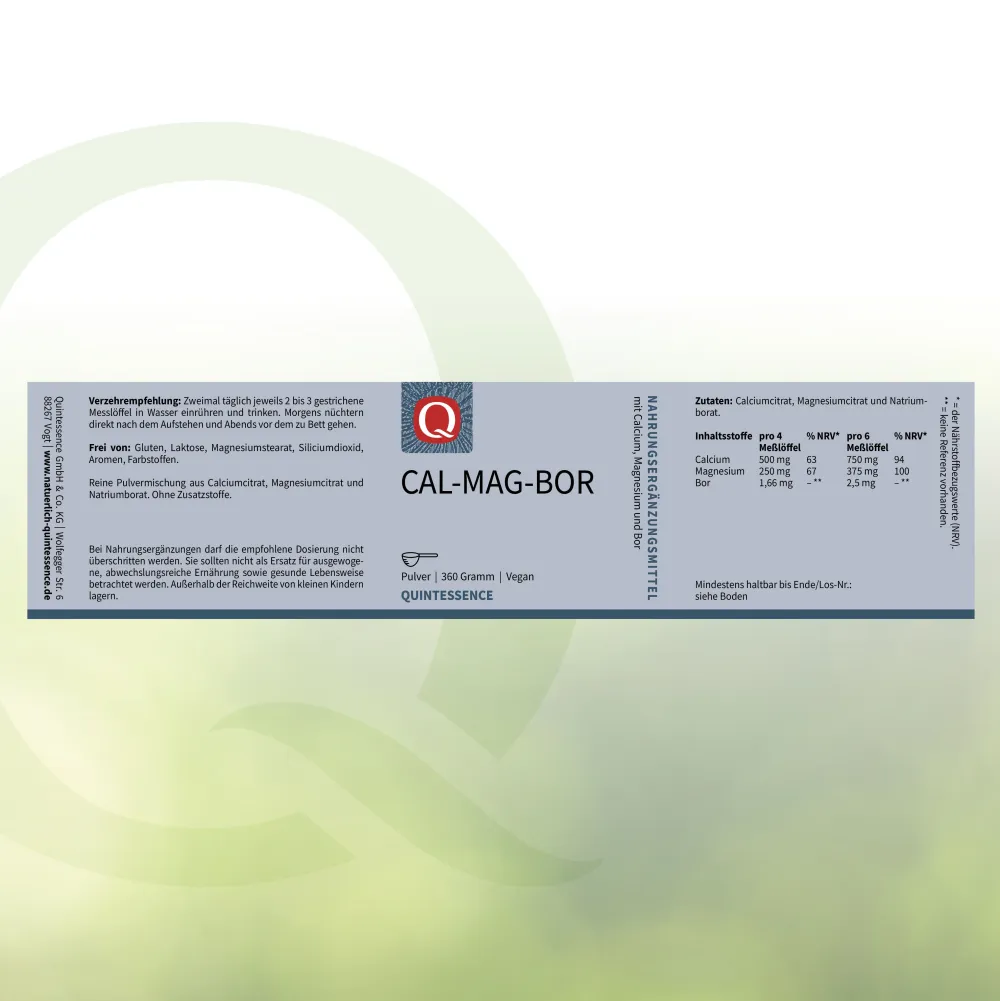 Cal-Mag-Bor Pulver von|Quintessence Outlet