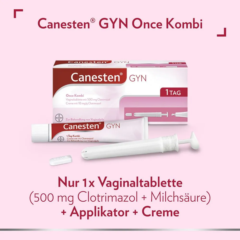 ® GYN Once Kombi zur Behandlung von Scheidenpilz|Canesten Hot