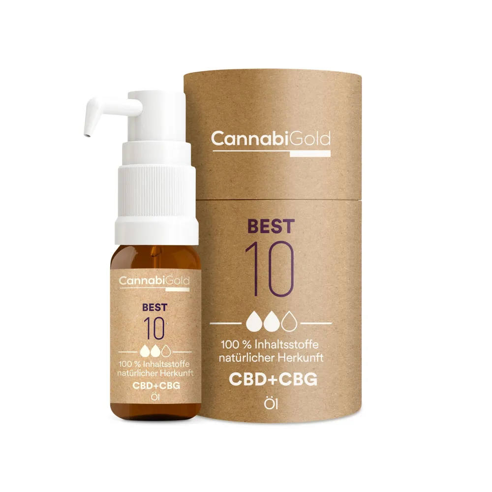 CannabiGold® Best 10 CBD- und CBG-Öl| Discount