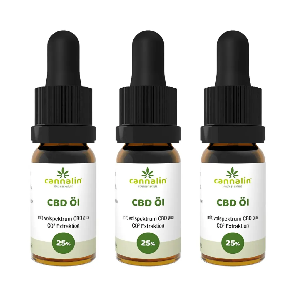 - 3x CBD Öl Vollspektrum - 25%>cannalin Clearance