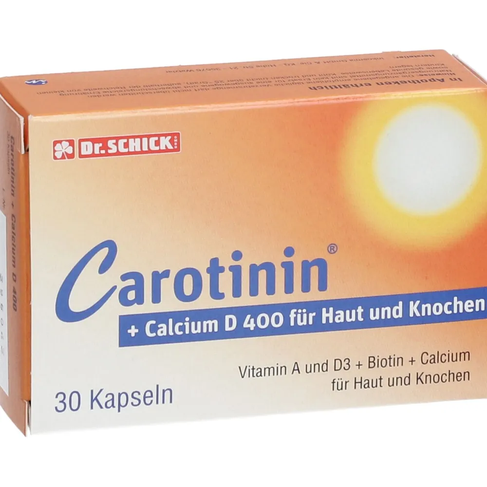 Carotin + Calcium D 400 Kapseln> New