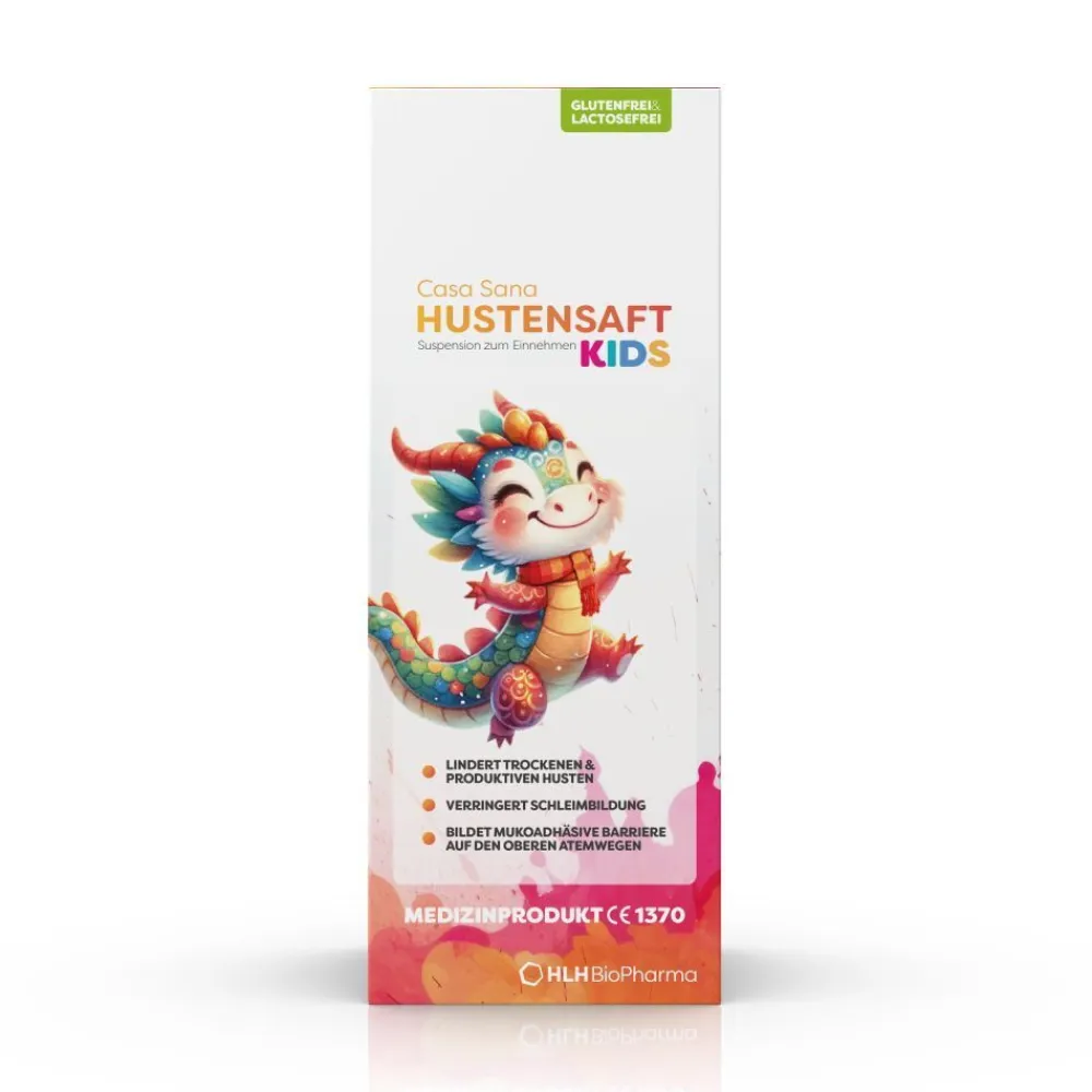 HUSTENSAFT KIDS - Mit Grindelia, isländisch Moos, Propolis, Wegerich, Wildblumenhonig und ätherischem Öl aus Kiefernblättern>Casa Sana New