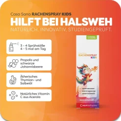 RACHENSPRAY KIDS - Mit Acerola, schwarzer Johannisbeere, Propolis, Thymian- und Salbeiöl><noscript><img width=