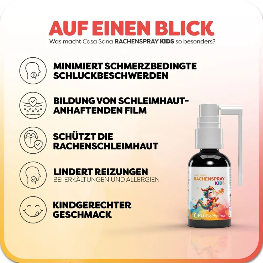 RACHENSPRAY KIDS - Mit Acerola, schwarzer Johannisbeere, Propolis, Thymian- und Salbeiöl>Casa Sana Online
