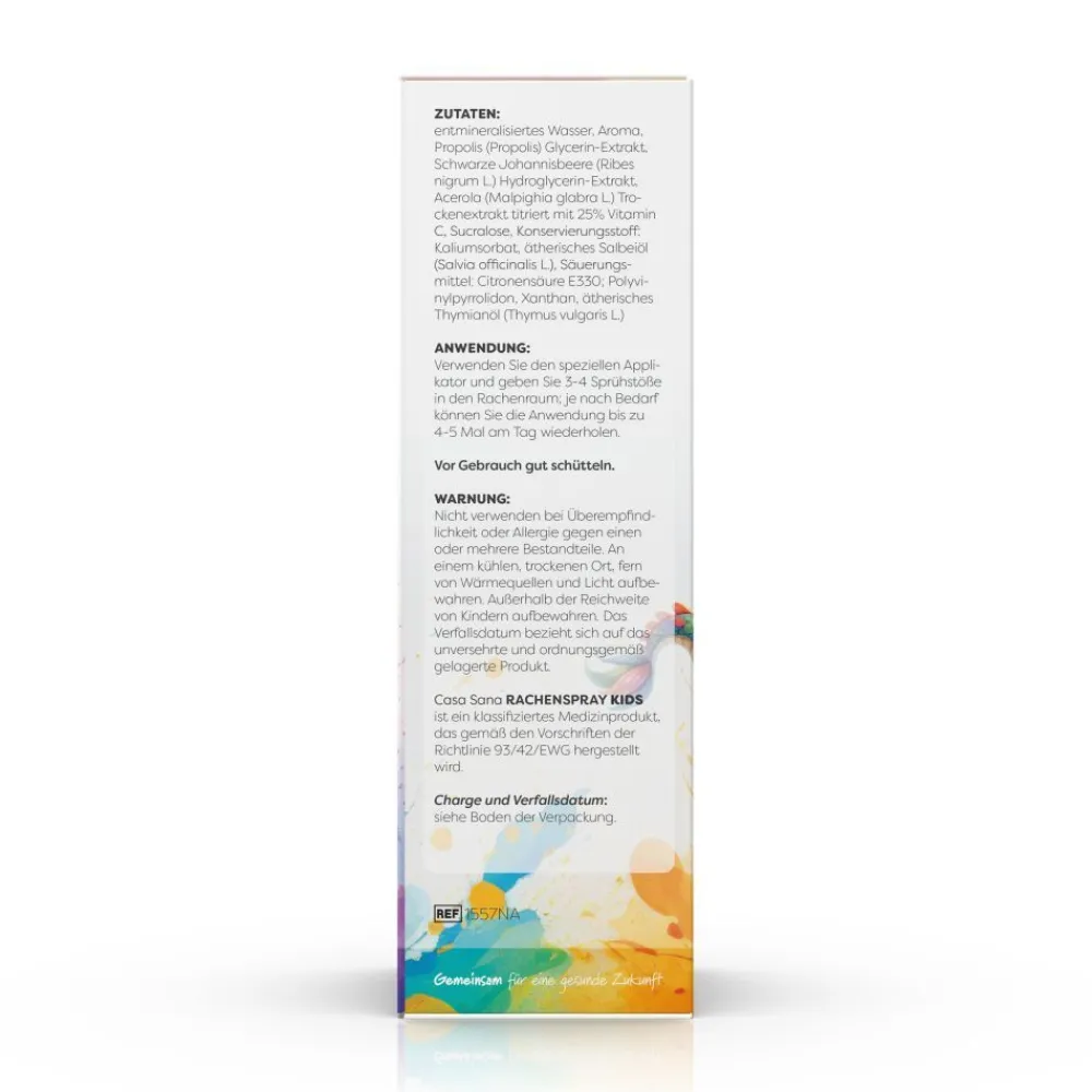 RACHENSPRAY KIDS - Mit Acerola, schwarzer Johannisbeere, Propolis, Thymian- und Salbeiöl>Casa Sana Online