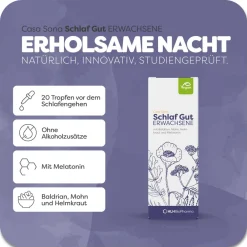 Schlaf Gut ERWACHSENE - Pflanzenxtrakte und Melatonin für einen erholsamen Schlaf|Casa Sana Discount