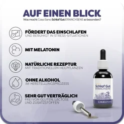 Schlaf Gut ERWACHSENE - Pflanzenxtrakte und Melatonin für einen erholsamen Schlaf|Casa Sana Discount