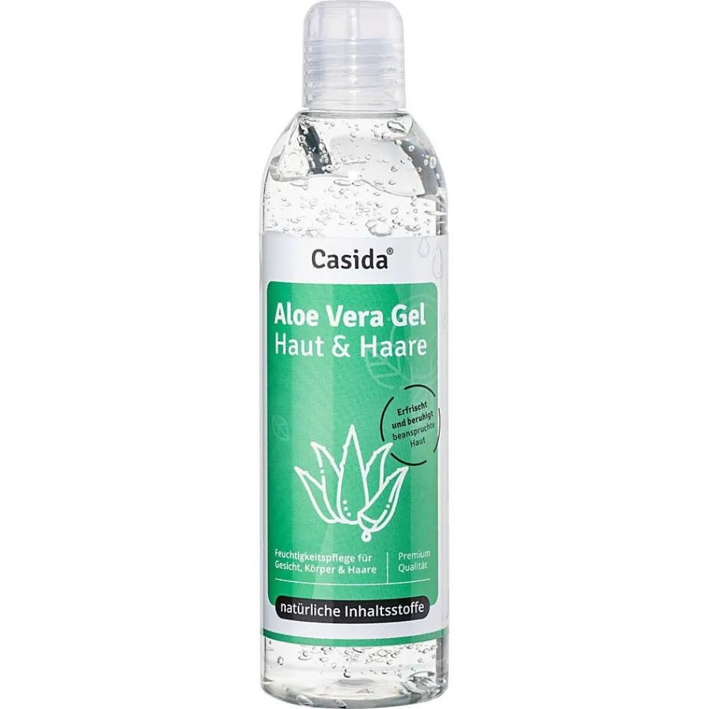 Aloe Vera Gel Haut & Haare - DERMATEST Sehr Gut - 100% Natürlich, Rein & Ohne Duftstoffe>Casida Best