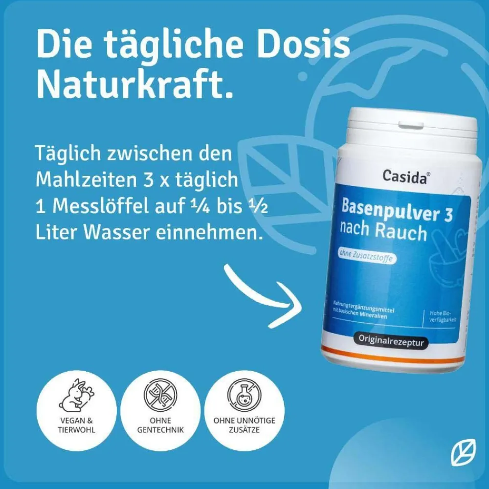 ® Basenpulver 3 nach Rauch>Casida