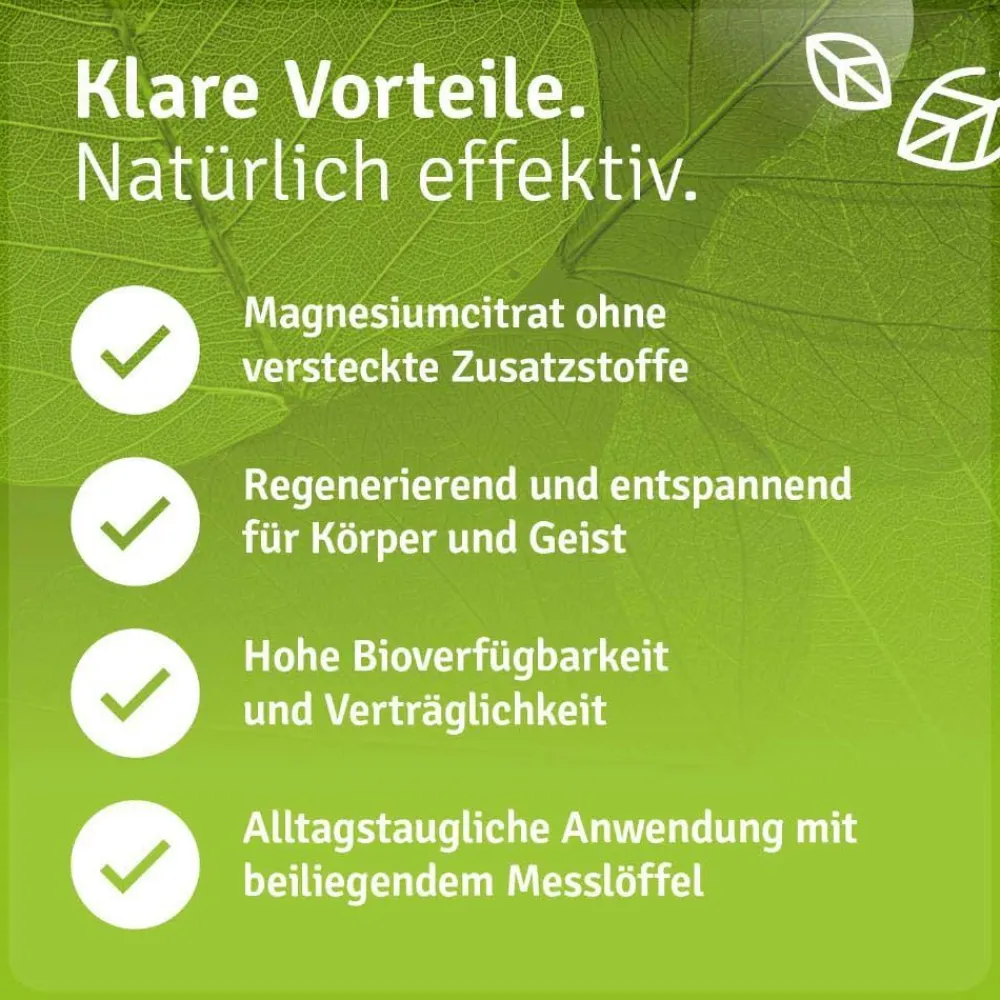 Magnesiumcitrat Pulver Vital – Premium Magnesium Pulver, hohe Bioverfügbarkeit>Casida Online