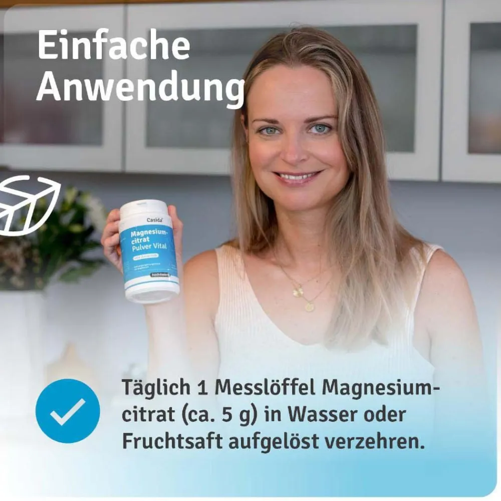 Magnesiumcitrat Pulver Vital – Premium Magnesium Pulver, hohe Bioverfügbarkeit>Casida Online