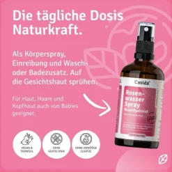 ® Rosenwasser Spray Rosenhydrolat bio|Casida