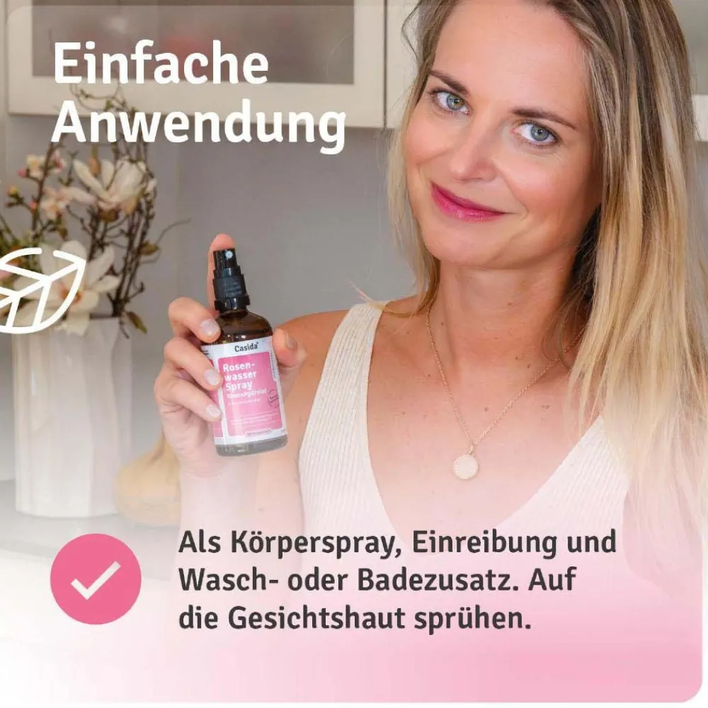 ® Rosenwasser Spray Rosenhydrolat bio|Casida