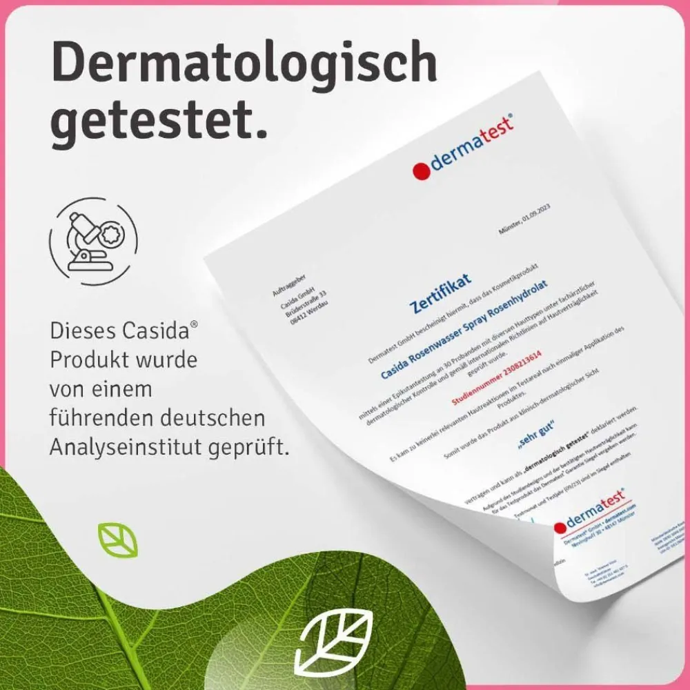 ® Rosenwasser Spray Rosenhydrolat bio|Casida