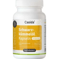 ® Schwarzkümmelöl Kapseln 3000 mg – Hochdosiert, kaltgepresst, naturbelassen|Casida New