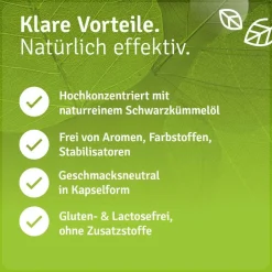 ® Schwarzkümmelöl Kapseln 3000 mg – Hochdosiert, kaltgepresst, naturbelassen|Casida New