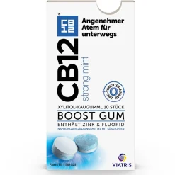 CB12 Boost Strong Mint Kaugummi: Zuckerfreie Mundpflege-Kaugummis gegen Mundgeruch,> New