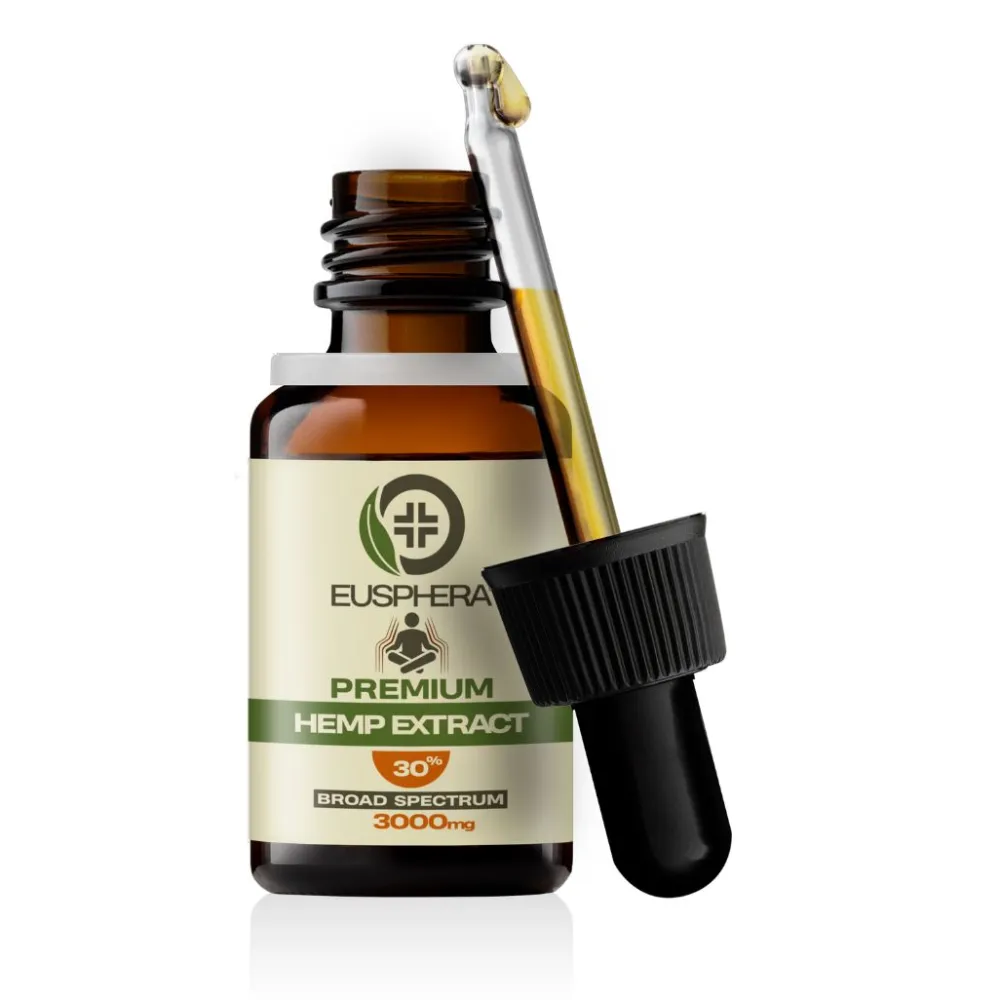 CBD-Öl 30% – THC-freies Vollspektrumöl für Ruhe & Schlaf | Hemp Extract - Eusphera| New