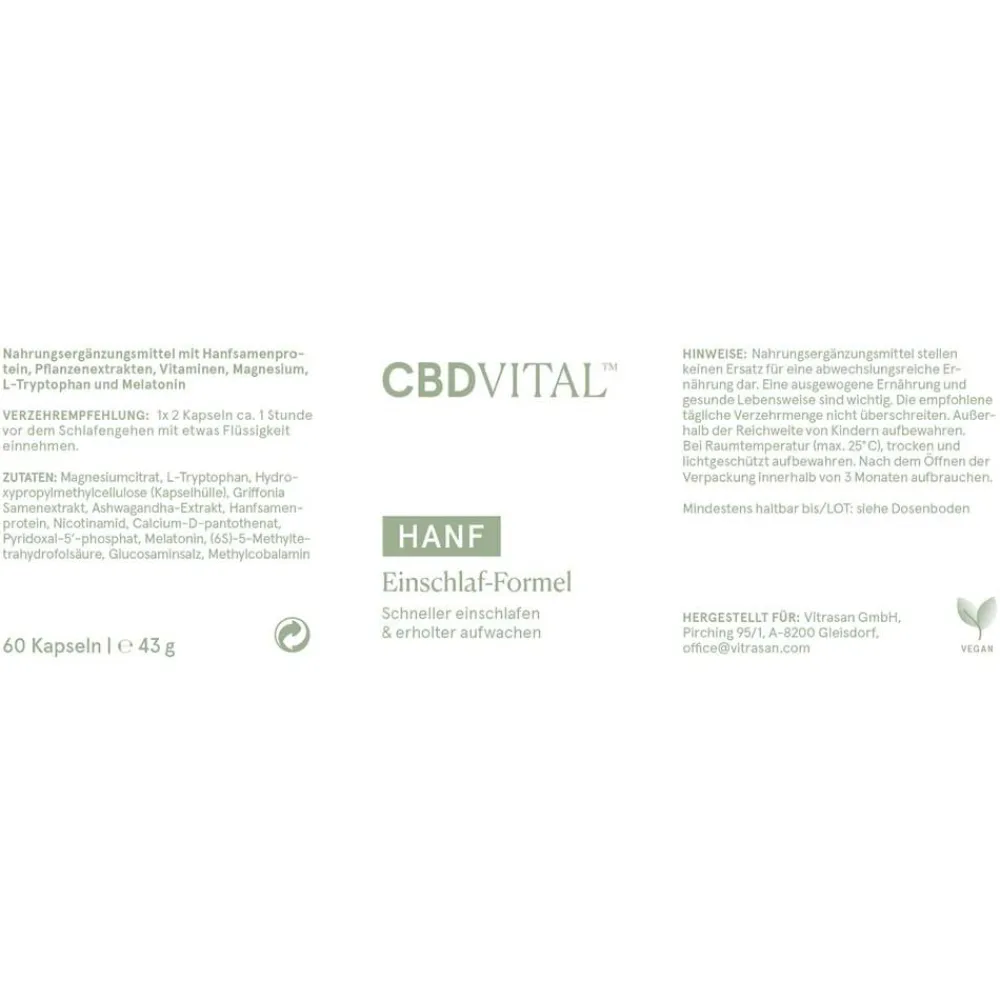 Hanf Einschlaf-Formel>CBD Vital