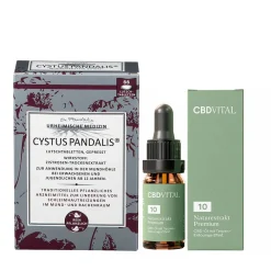 CBD VITAL Naturextrakt Premium Öl 10 % + Cystus Pandalis®>