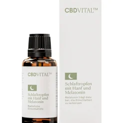 Schlaftropfen mit Hanf und Melatonin|CBD Vital Best