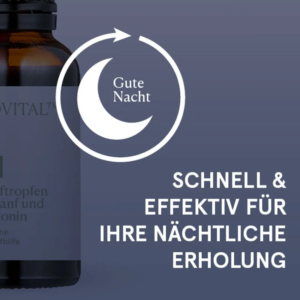Schlaftropfen mit Hanf und Melatonin|CBD Vital Best