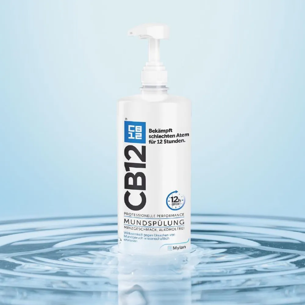 Mundspülung: Mundwasser mit Zinkacetat & Chlorhexidin gegen schlechten Atem & Mundgeruch|CB12 Online