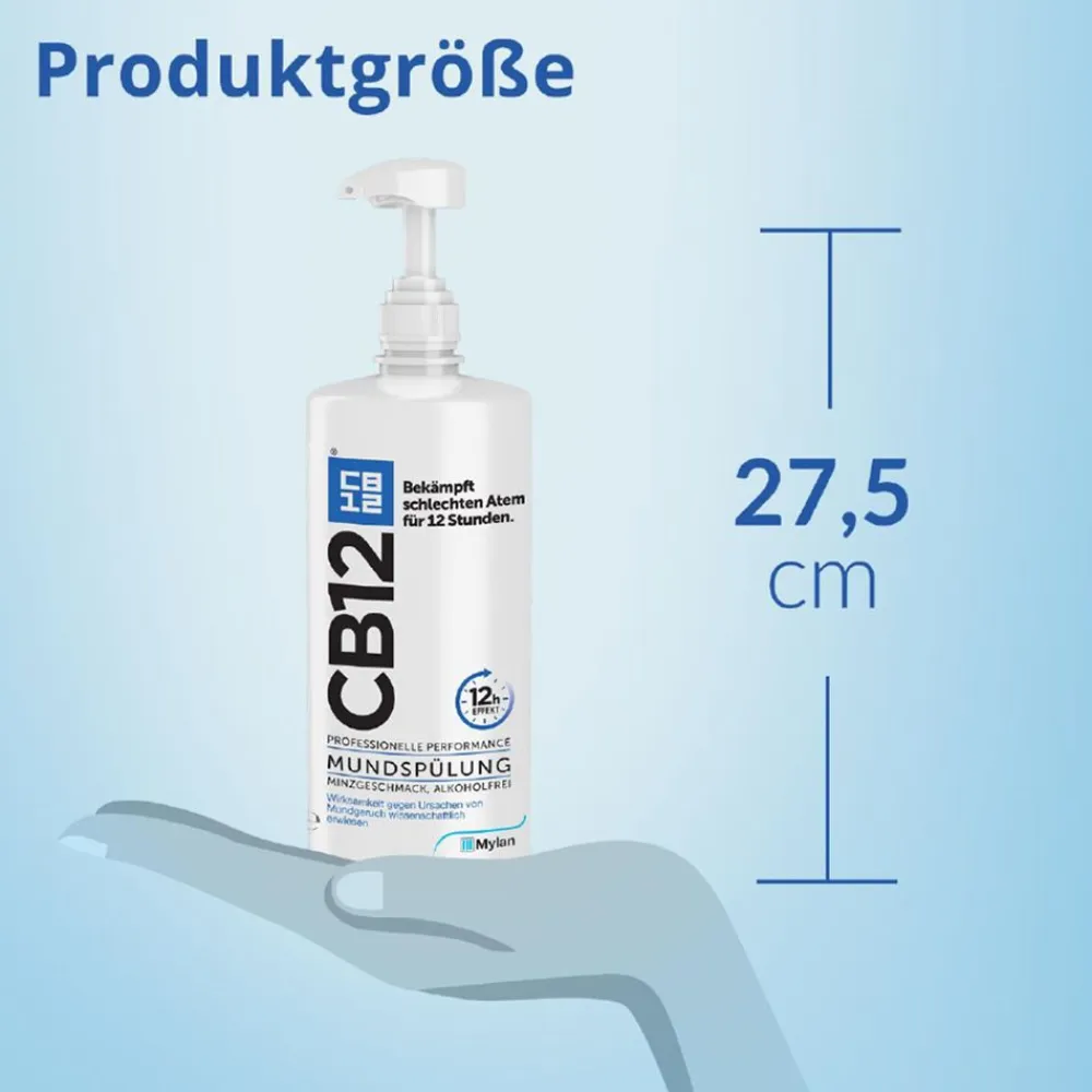 Mundspülung: Mundwasser mit Zinkacetat & Chlorhexidin gegen schlechten Atem & Mundgeruch|CB12 Online