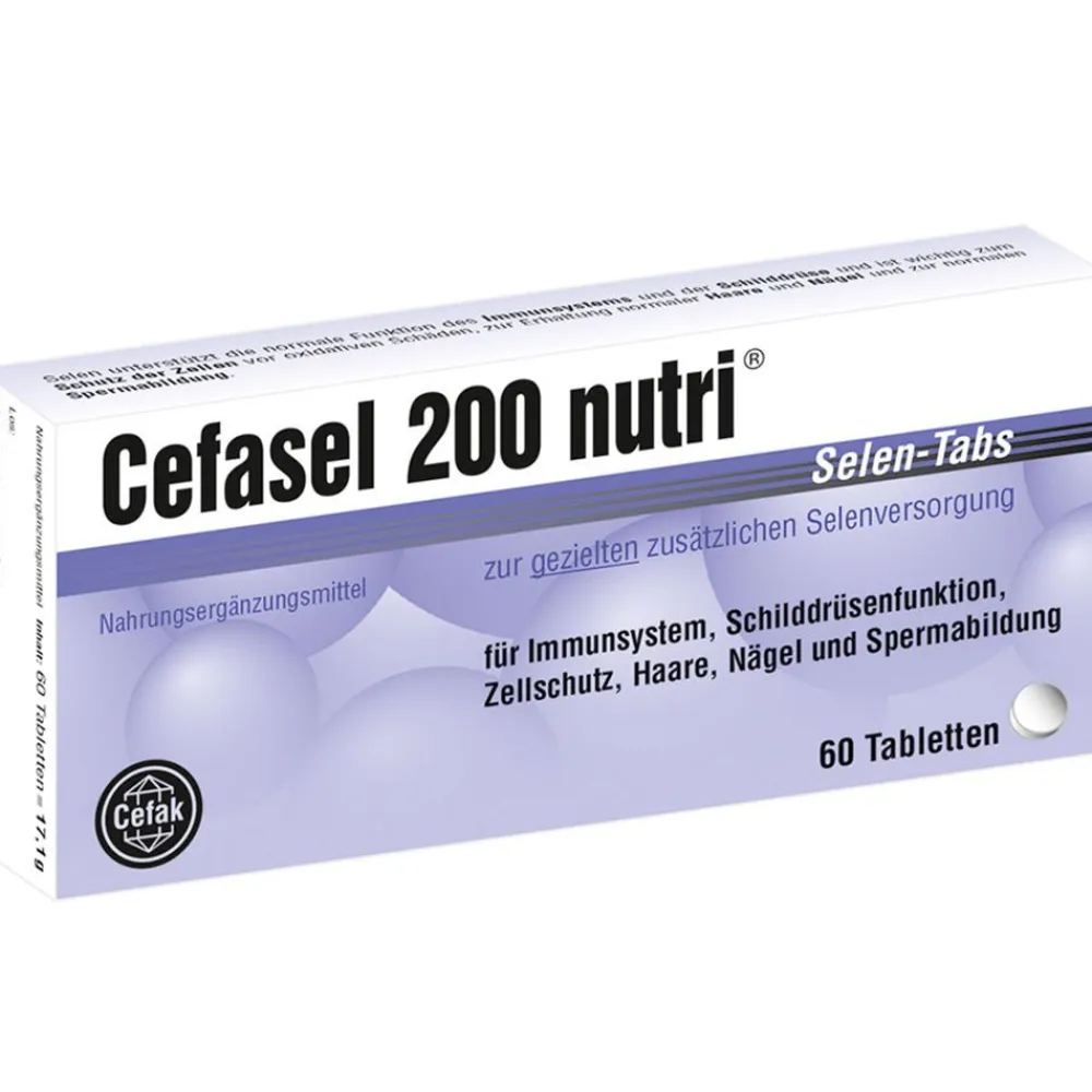 200 nutri® Selen-Tabs>Cefasel Clearance