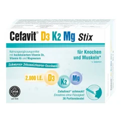 D3 K2 Mg 2000 I.E. Stix|Cefavit Clearance