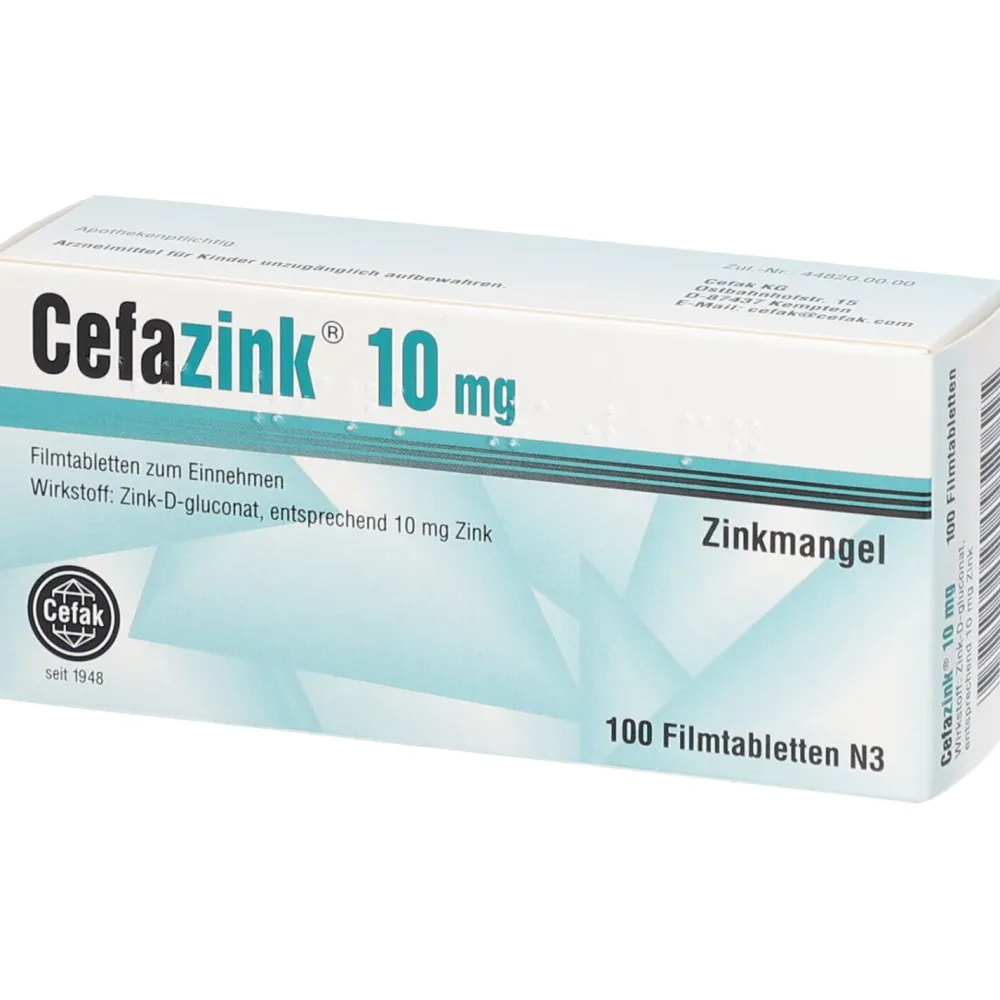 Cefazink® 10 mg| Clearance