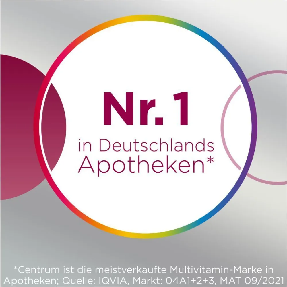 Für Sie 50+, Multivitamin – Hochwertiges Nahrungsergänzungsmittel mit Mikronährstoffen – Speziell für Frauen ab 50 – Vitamine, Mineralstoffe, Spurenelemente>Centrum Discount