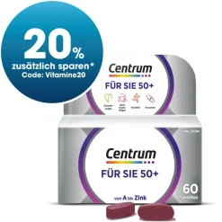 ® Für Sie 50+, Nahrungsergänzungsmittel - Jetzt 20% mit dem Code Vitamine20 sparen*>Centrum