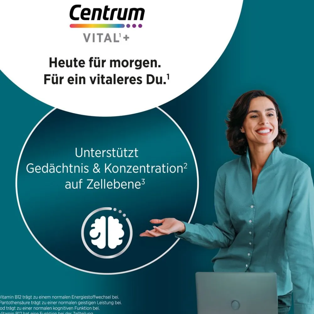 Vital+ Mentale Leistung - Jetzt 20% mit dem Code Vitamine20 sparen*>Centrum Best